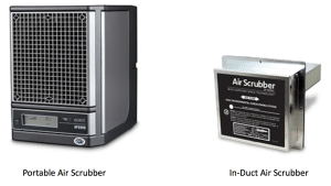 Portable and in-duct air scrubber